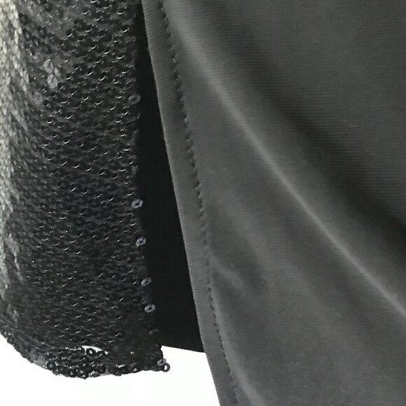 NWOT - Slinky Brand Black Sequined Sleeveless Tunic Top - Picture 6 of 12